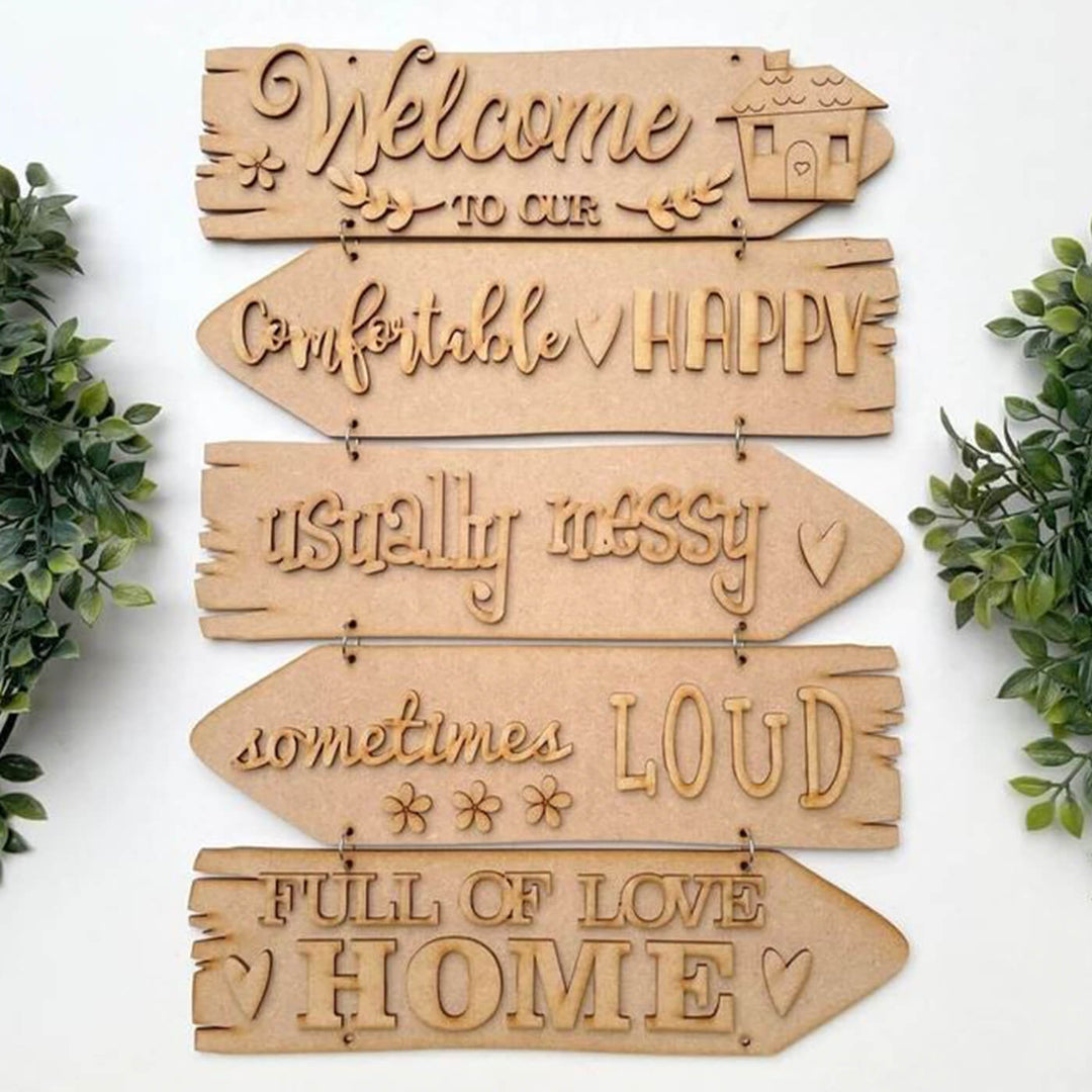 Ready to Paint MDF Planks - Home Full of Love - 1508