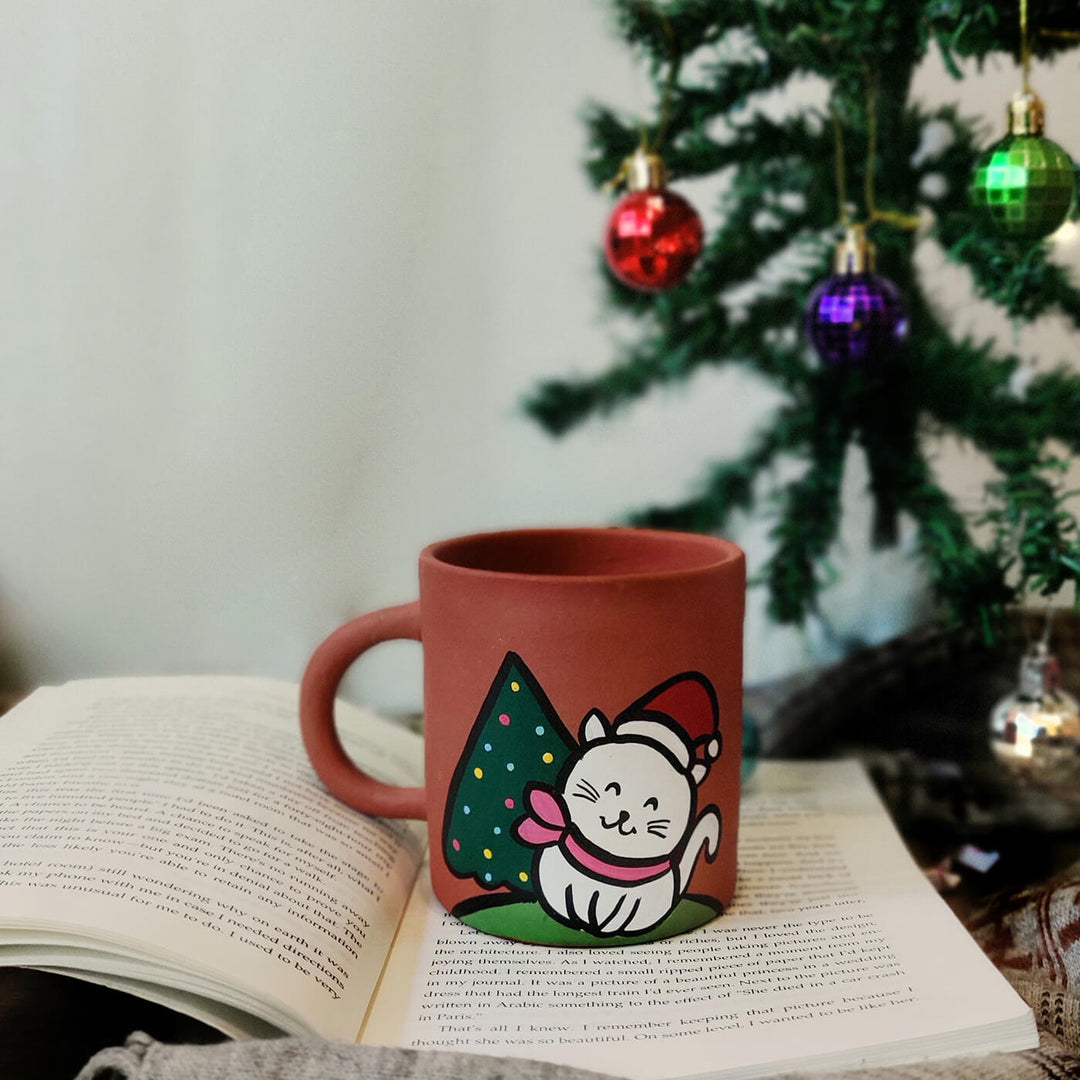 Adorable Christmas Terracotta Mug