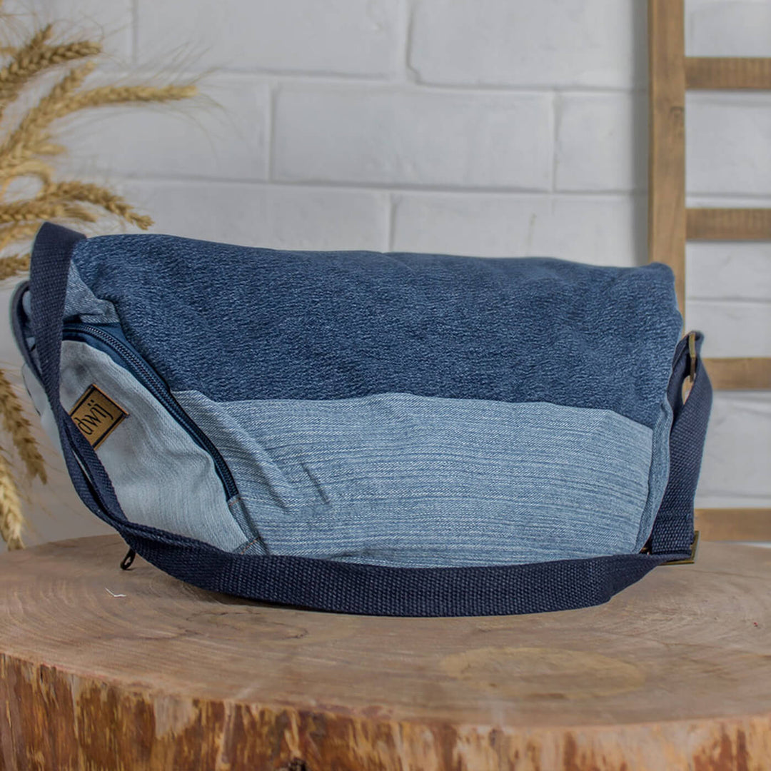 Upcycled Denim Convertible Tote