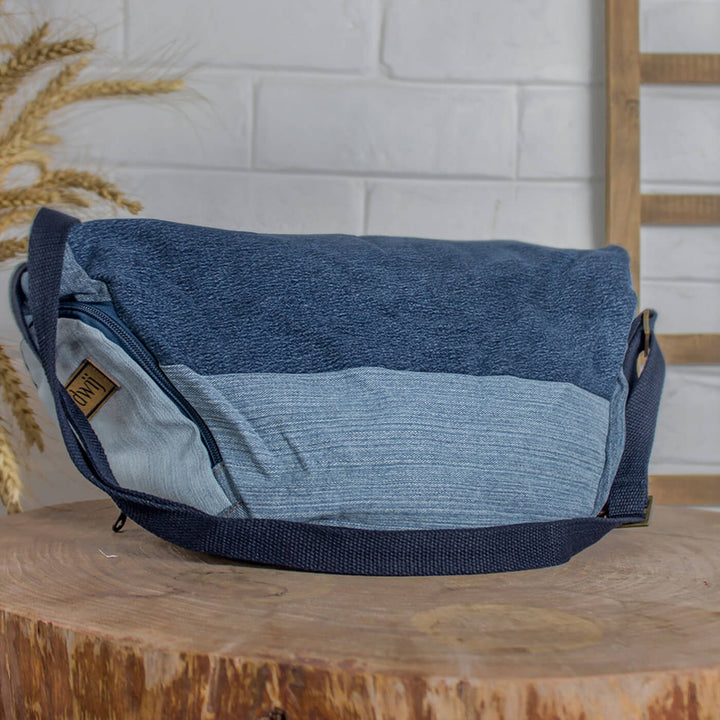 Upcycled Denim Convertible Tote