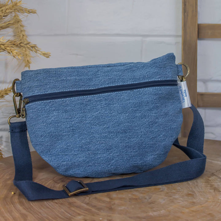 Upcycled Denim Fanny Pack Waist Pouch