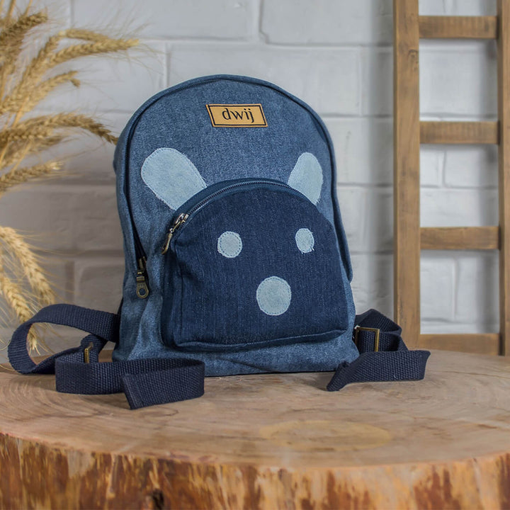 Upcycled Denim Mini Backpack