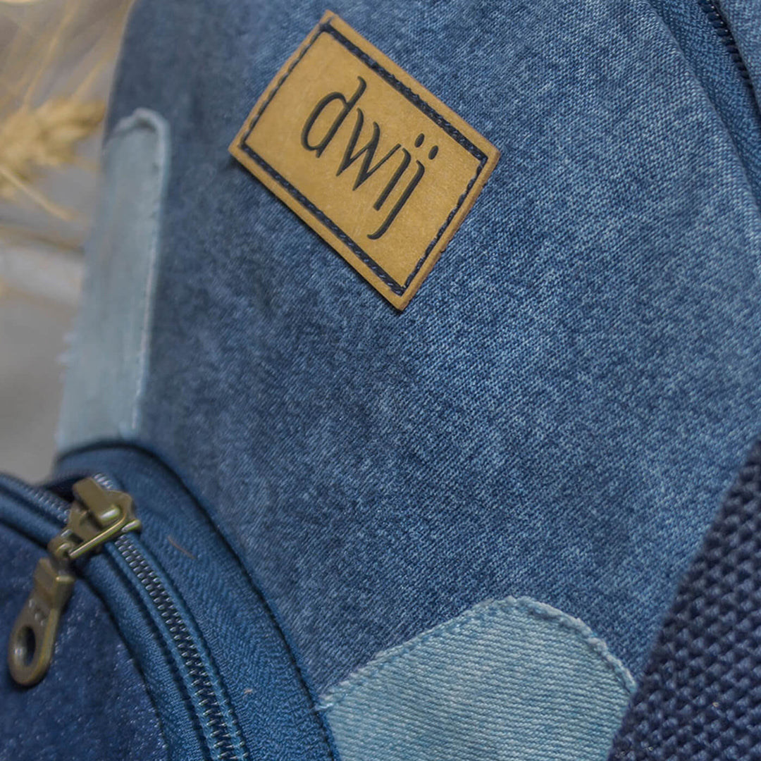 Upcycled Denim Mini Backpack