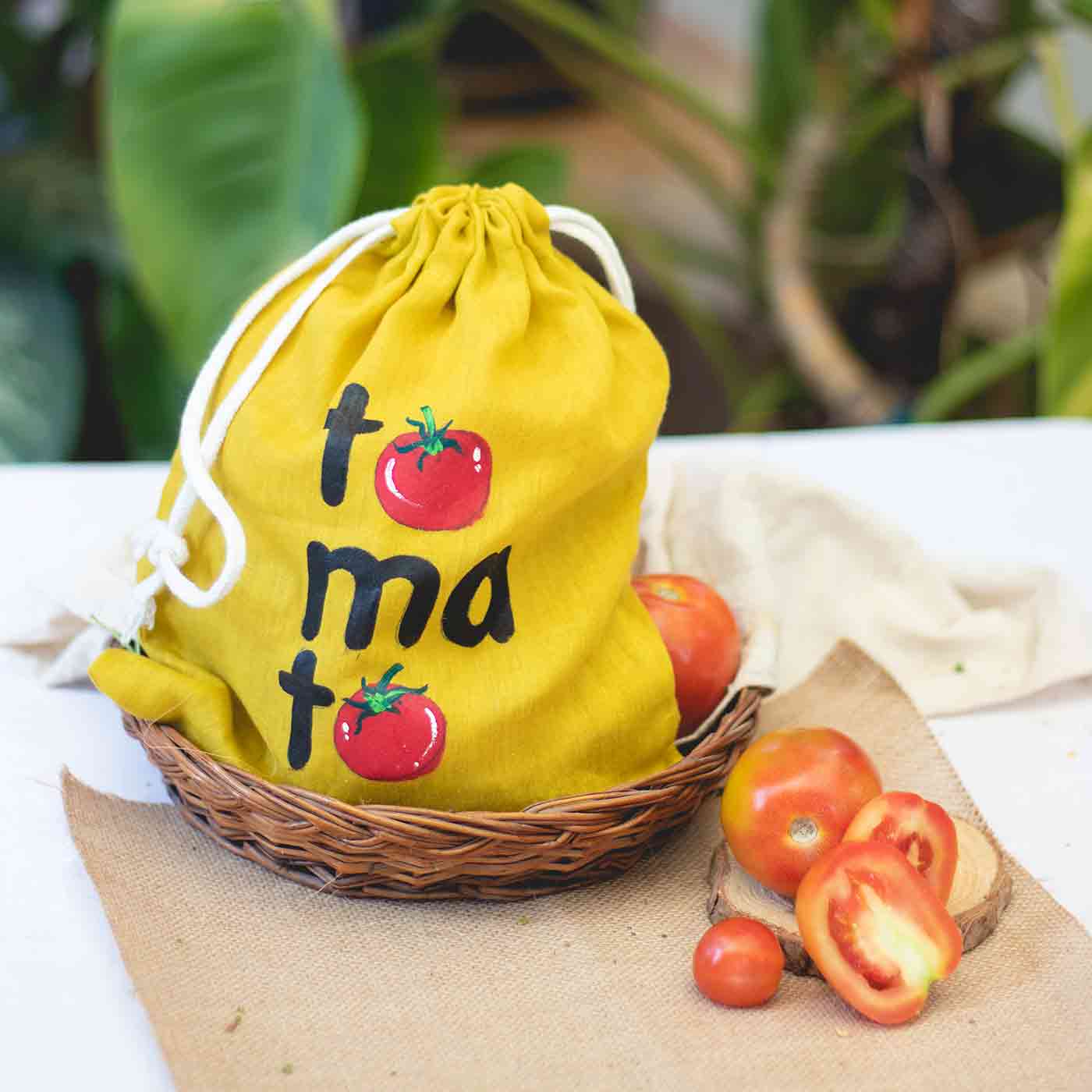 Buy Cotton Refrigerator Mesh Bags - Set of 3 Online on Brown Living |  Fridge Vegetable Bags